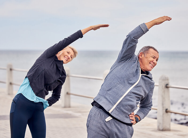 couple doing yoga