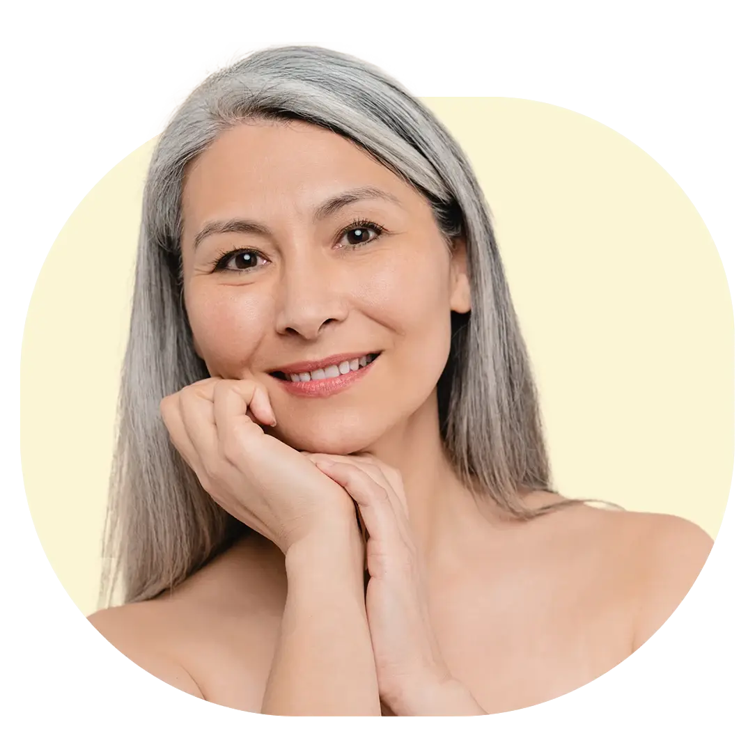 middle age woman smiling